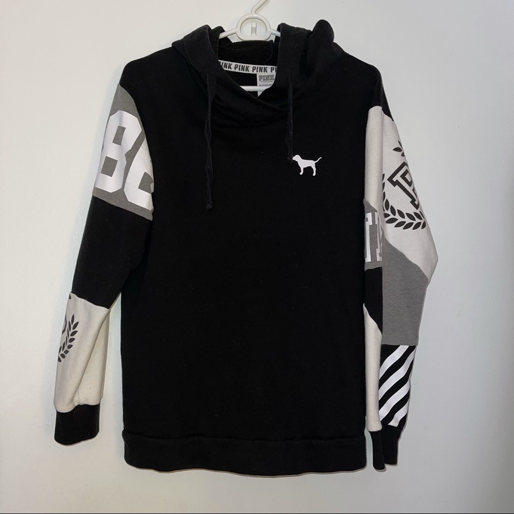 Vs pink cross over tunic hoodie